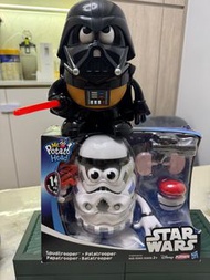 Hasbro 孩之寶 Potato Head 薯蛋頭 Star Wars星戰Darth Vader 黑武士 Stormtrooper 白色風暴兵（$80/2隻）