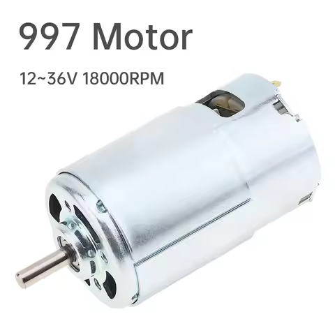 997 DC Motor 2-36V 18000RPM Large Torque Micro Motor for DIY Power Tools / DIY Toys / Processing Lat