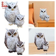 Lovoski Owl Statue, Bird Sculpture, Garden Decoration, Resin Figurine for Table, Yard, Shelf, Bedroo