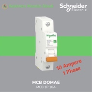Komplit Mcb 10Ampere 1Phase Domae 6Ka Schneider Original Kode 73