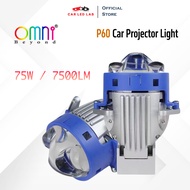 Lampu Kereta OMNI BEYOND P60 Car LED Projector 3 Inch Low/High Beam Fog Lamp 3" Fog Light Kereta LED