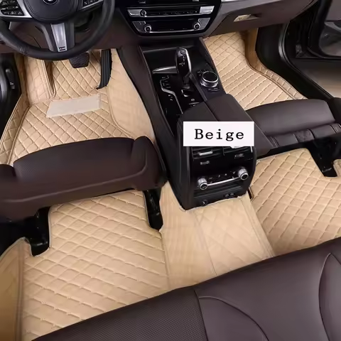 6 Seats Custom Car Floor Mats Fit for VW Multivan T7 2022 2023 2024 2025 2026 2027 2028 Auto Foot Ca