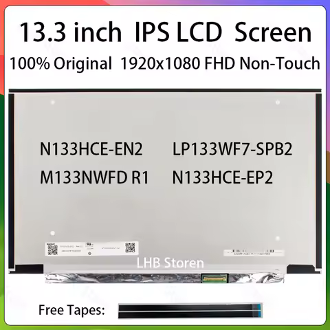 13.3" IPS Laptop LCD Screen N133HCE EN2 N133HCE-EN2 For Asus ZenBook 13 U3700 U3700J Display Matrix 