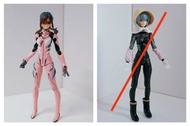 Figma EVA Evangelion 新世紀福音戰士 真希波 1/12 & Kaiyodo Rei Ayanami 海洋堂 綾波麗 連盒蛋