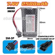 Rechargeable Battery 7.4V 2500mAh li-ion RC Car Battery MN99s Bateri MN99S Bateri Kereta Kontrol MN9
