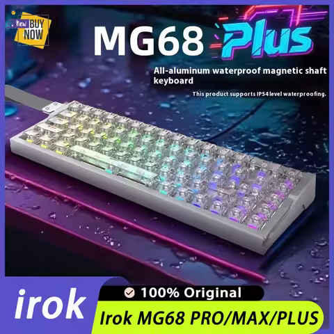 Irok MG68 PRO/MAX/PLUS Wireless Magnetic Switch Mechanical Keyboard 8K Aluminium Alloy CNC Keyboard 