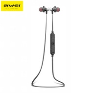 Awei A860BL Noise Cancelling Wireless Bluetooth Sports Earphone with Microphone On-cord Control