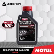 Motul TRD Sport Engine Oil Fully Synthetic Engine Oil SAE 5W40 (For Gasoline) 1 Liter