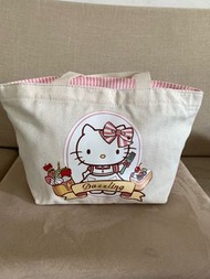 《全新》Hello Kitty帆布拉鍊手提包