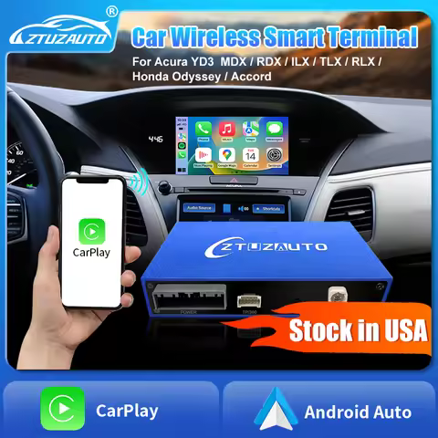 Car Ai Box Wireless Carplay Android Auto For Acura YD3 MDX RDX TLX ILX RLX Honda Odyssey Original Sc