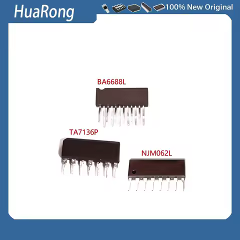 10Pcs/Lot TA7136P TA7136 SIP-7 NJM062L NJM062 SIP-8 BA6688L BA6688 SIP12