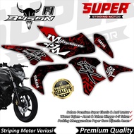 Byson FI New Stickers Anti-Fade Cool Byson Striping Byson FI NEW Striping Yamaha Byson FI New Hayabu