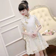 Girl's Teen School A-line Dress Cosplay Life Childrens Chinese Style Dress Cheongsam Hanfu Dress Cute Costume for Girls