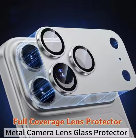 2/1pcs/set For iPhone 17 16 15 14 13 Pro Max Plus Air Mini 17Pro 16Pro15Pro 14Pro Phone Metal Camera
