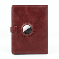 Gifts available Leather Wallet for Men Minimalist Smart Gps Air Tag Tracker Wallet Rfid Passport Air