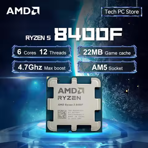 NEW AMD R5 8400F L3=16M 4.2GHz 6-Core 12-Thread Processor 65W Ryzen 5 8400F 4NM DDR5 Socket AM5 but 