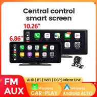 10.26" Car Monitor Wireless Carplay Android-auto Screen Dsp Wifi Multimedia Player Support Hd Camera