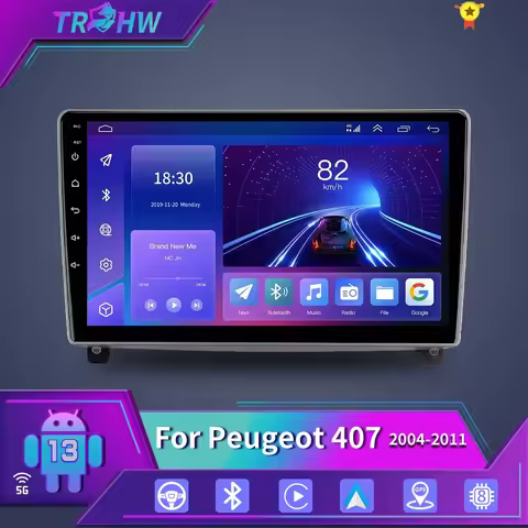 For Peugeot 407 CC SW 407CC 2004-2011 Car Multimedia Radio Player GPS Navigation 4G 2Din Car Stereo 