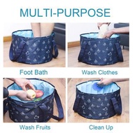 16L 戶外輕量級可折疊泡腳桶儲水桶  rteckp 16L Outdoor Lightweight Foldable Foot Soaking Barrels Water Storage Bucke