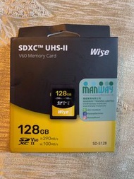 Wise Advanced SDXC UHS-II V60 Memory Card/ SD card  全新 記憶卡  SD-S128 [128GB]