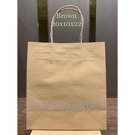 Paper bag, Paper bag, BROWN/BROWN A Paper bag brown 20x10x22/ Paper bag
