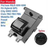 Passenger / Rear left / Rear Right Single Power Window Switch for Honda Fit / Jazz RS/S GE6 GE8 Fit Hybrid GP1 City GM2 GM3 Civic FB2 FB3 FB6 Mobilio RS Freed BRV Brio