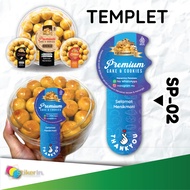 500g Waterproof Vinyl 1 Tongue Cookie Jar Seal Sticker Custom Free Design