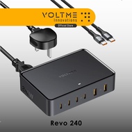 VOLTME Revo 240 PD3.1 | PD240W | 4 USB-C & 2 USB-A Ports | UK Plug | GaN Charger