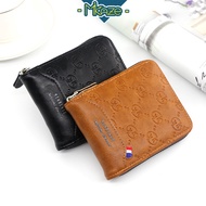 MIKAZE - MIKE New Design Men Wallet Zipper Bifold Leather Dompet Lelaki Fashion Casual Card Short Wallet