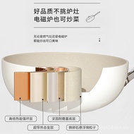 C & E Chuangyi Kitchenware High-Value Cobblestone 6-Piece Set Wok Non-Stick Pan Household Frying Pan