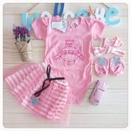 Baby Girl Clothes Jumper Set 0-8 Months Cute Motif Fashion Baby Girl