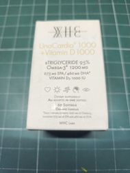 WHC UnoCardio 1000 + Vitamin D 1000 魚油