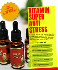 obat burung stress super anti stress murai kacer jalak cucak ijo kenari