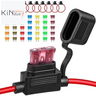 10Pack Inline Fuse Holder 12V,12 AWG Waterproof Fuse Holder with 35Pcs (5A/7.5A/10A/15A/20A/30A/40A)