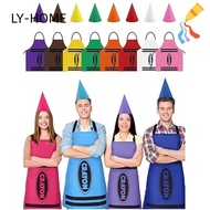 LIAOYING Crayon Themed Gnome Set, Funny Fancy Dress Crayon Apron,  Cleaning Art Craft Activity Color