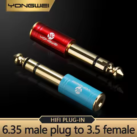YONGWEI 3.5mm To 6.5mm Male To Feamle Audio Cable Adapter 6.5 6.35 Jack To Plug 3.5 Jack Stereo AUX 
