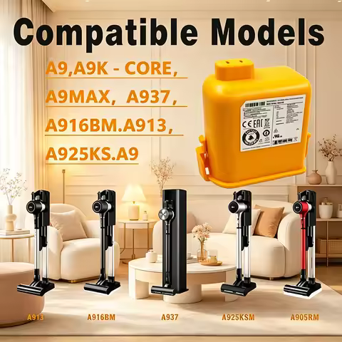 Replacement Battery for LG A9 Cord Zero A9,A9S,P9,A9K-CORE,A9MAX,A9T-Ultra,A9K-PRO,A9N,A9M,A9 Plus 4