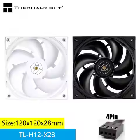 Thermalright TL-H12-X28 PC Cooling Fan,120x120x28mm/ 28mm Thickness,High Performance Case Cooling Fa