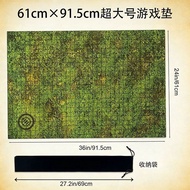 Leisure Grid dnd Game Mat Erasable Dungeons and Dragons Board Game Combat Map Oversized Green Portab