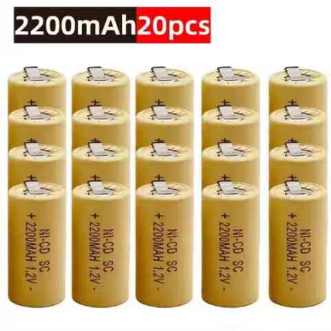 2200mAh Ni-Cd Rechargeable Battery for Makita Bosch Hitachi and DeWalt Power Tools, Screwdriver Batt