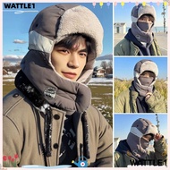 WTTLE Earflap Hats, Warm Plush Bomber Cap, Winter Soft Windproof Russian Ear Protectors Hats Outdoor