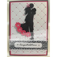 A6 Size Handmade Card Greeting Card Wishes Card Wedding Congratulations Card