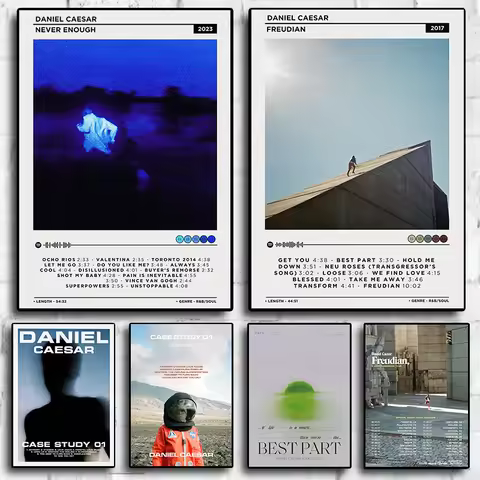 Daniel Caesar Music Album Freudian Never Enough Case Study Pop Singer Posters For Room Wall Art Home