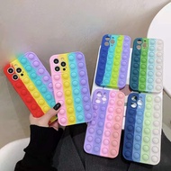 ┅Soft Pop it Phone Case For Realme C11 Realme C12/C15 Realme C21 Realme C21Y Realme C25