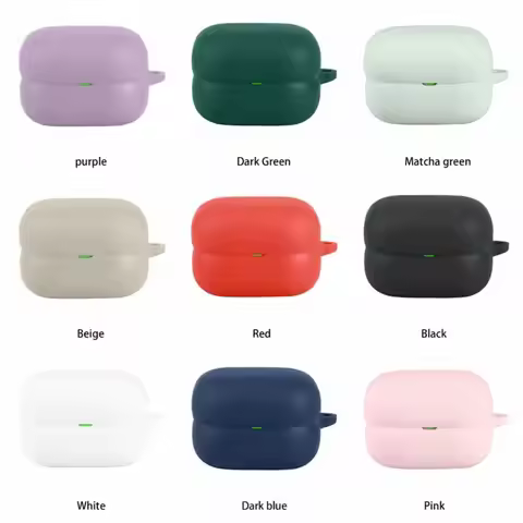 Silicone Earphone Case Anti Drop Dustproof Bluetooth Headphone Cover Shockproof with Keychain for SO
