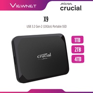 CRUCIAL EXT SSD X9 USB 3.2 GEN-2 (10GB/S) PORTABLE SSD EXTERNAL SOLID STATE DRIVE - 1TB / 2TB / 4TB