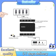 E7G-KVM Switch USB Switch Shared Controller Adapter 4 Inputs 4 Outputs for Laptop Computer Printer K