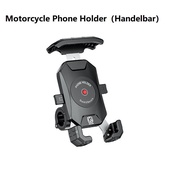 Waterproof Motorcycle Phone Holder Wireless Charging Mobile Mount CellPhone Stand Mirror USB Charger