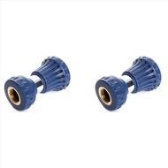 2X Fire Hose Nozzle for Garden Hose Heavy Duty Fireman Style Garden Hose Nozzles Leak Proof & Adj