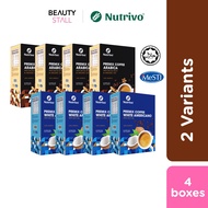 [Bundle] Nutrivo Luscious Premix Coffee Arabica / Keto Premix Coffee White Americano MCT Oil [4 Box]